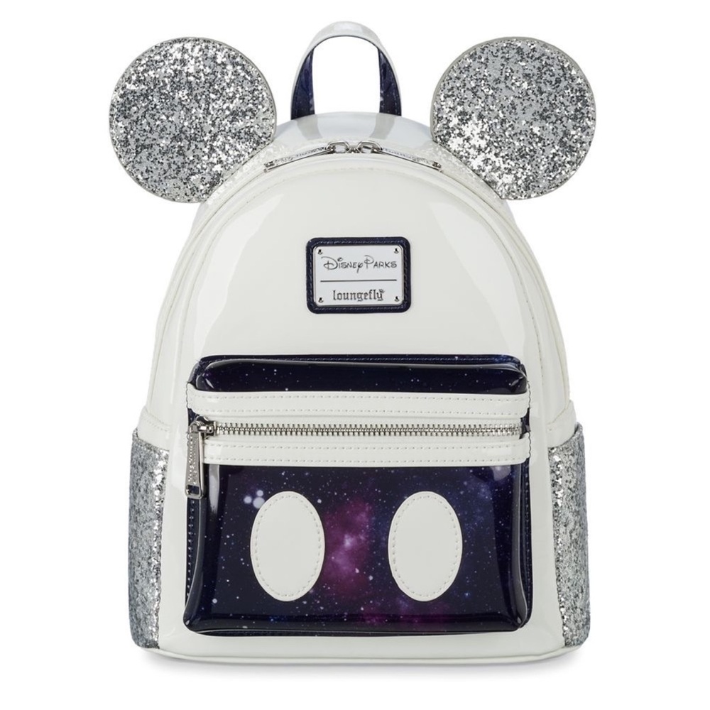 Loungefly White and Silver Backpack